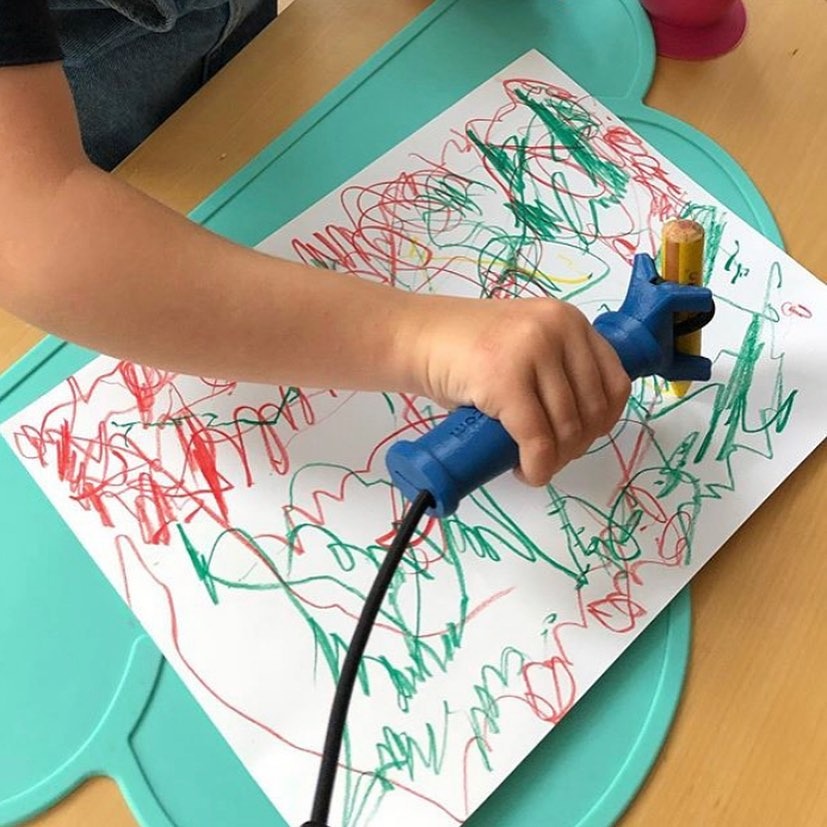 kids using functionalhand and pen, occupational therapy tool